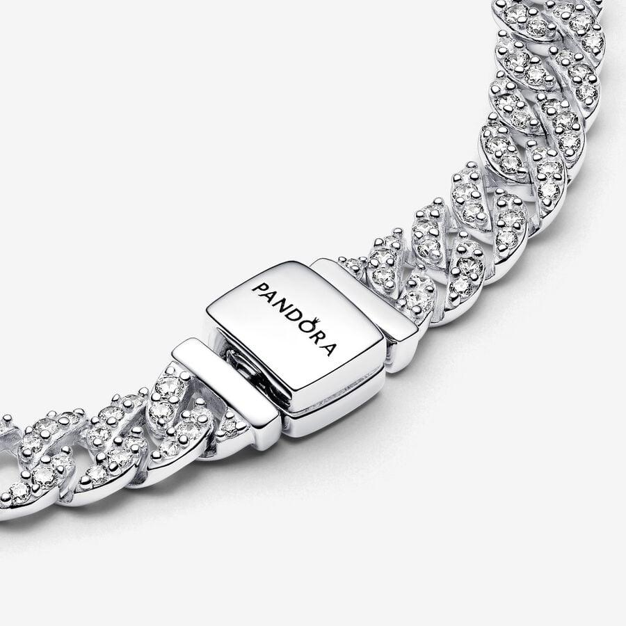 Pulsera de Cadena Pavé Cubana de Pandora Timeless - Jewelry Deals