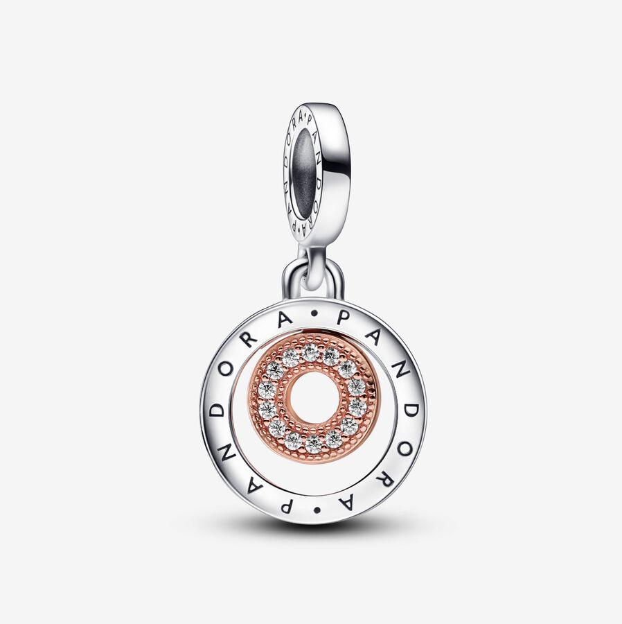 Charm Pandora Círculos con logotipo Pandora Signature