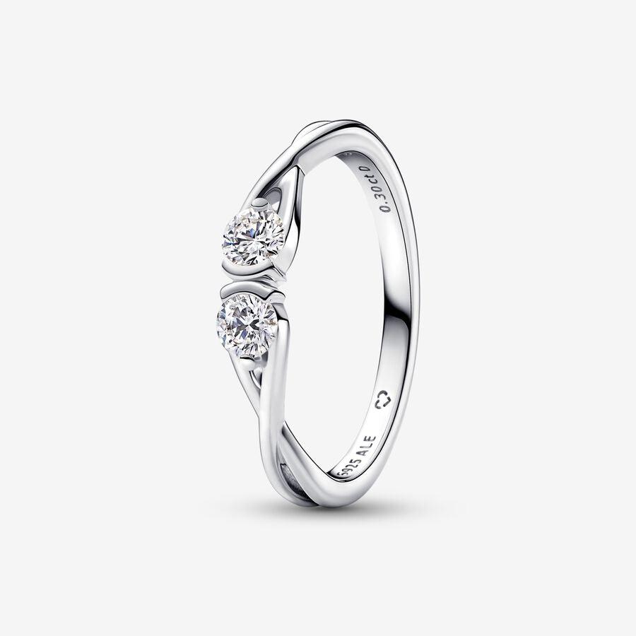 Anillo Pandora Infinite De Doble Cara En Plata y Circonitas