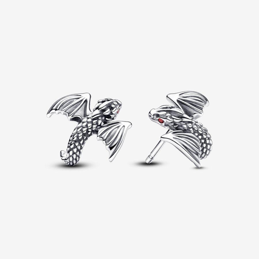 Aretes Pandora Botón Dragón Curvado de Juego de Tronos