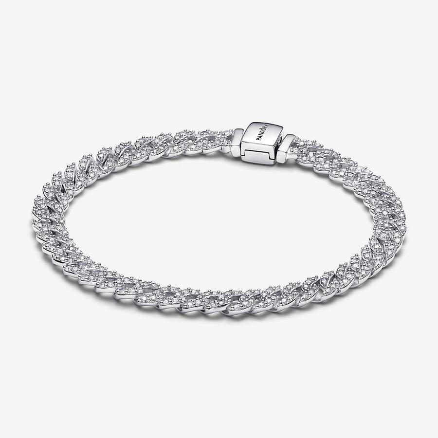 Pulsera de Cadena Pavé Cubana de Pandora Timeless - Jewelry Deals