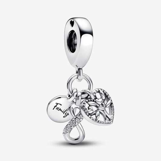 Charm Colgante Triple Infinito Familia - Jewelry Deals