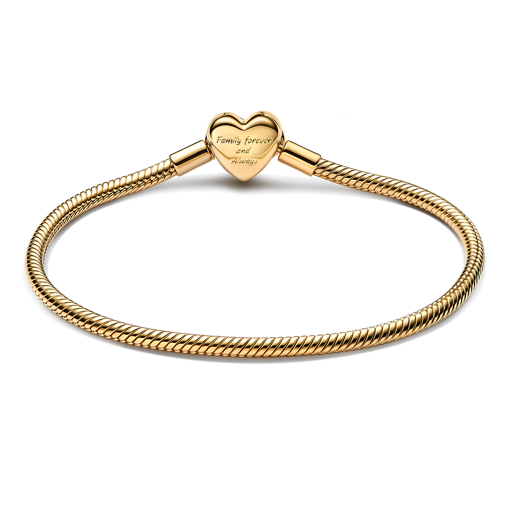 Pulsera Pandora Corazón Infinito Brillante Oro 14k