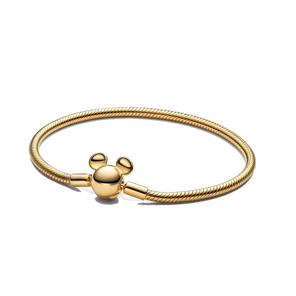 Pulsera Pandora Brazalete Mickey Mouse EDICIÓN LIMITADA Oro 14k