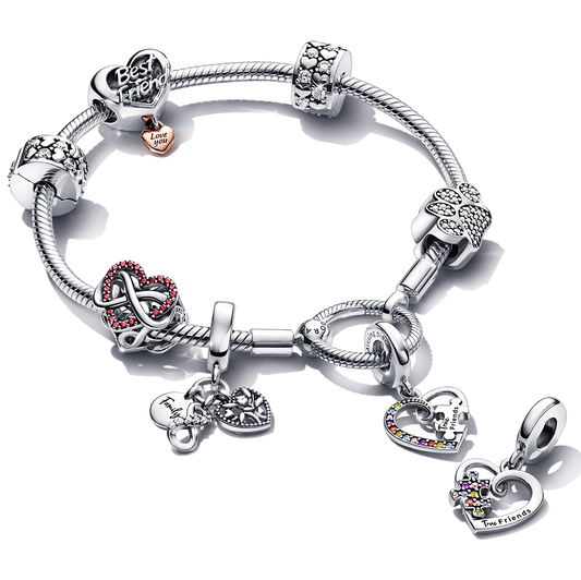 Pulsera Pandora Moments y 5 Charms Gratis Caja De Regalo